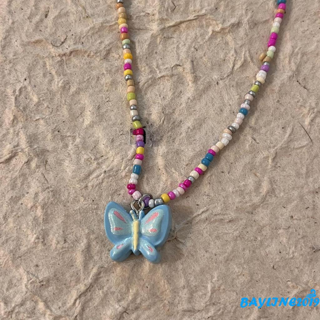 Vòng cổ Chuỗi Hạt Nhiều Màu Mặt Hình Búp Bê Barbie Cho Nữ