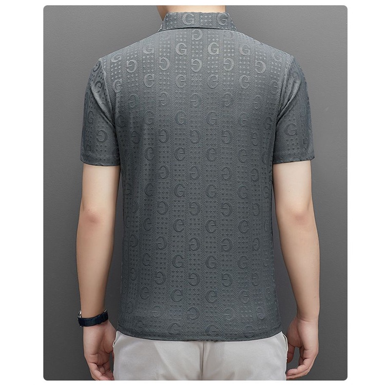 Áo Thun Polo Ngắn Tay Phong Cách Hong Kong Trẻ Trung Cho Nam