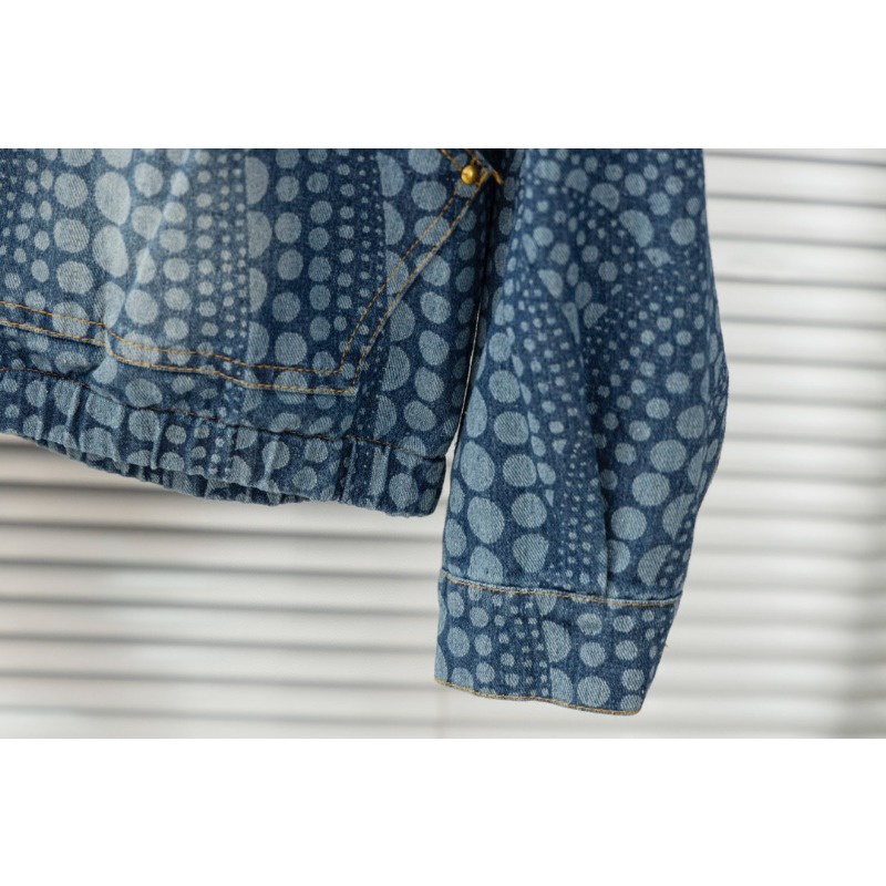 ❤️❤️ ❤️❤️ Áo Khoác Jean Nam Tay Dài Thêu Hoa Thời Trang