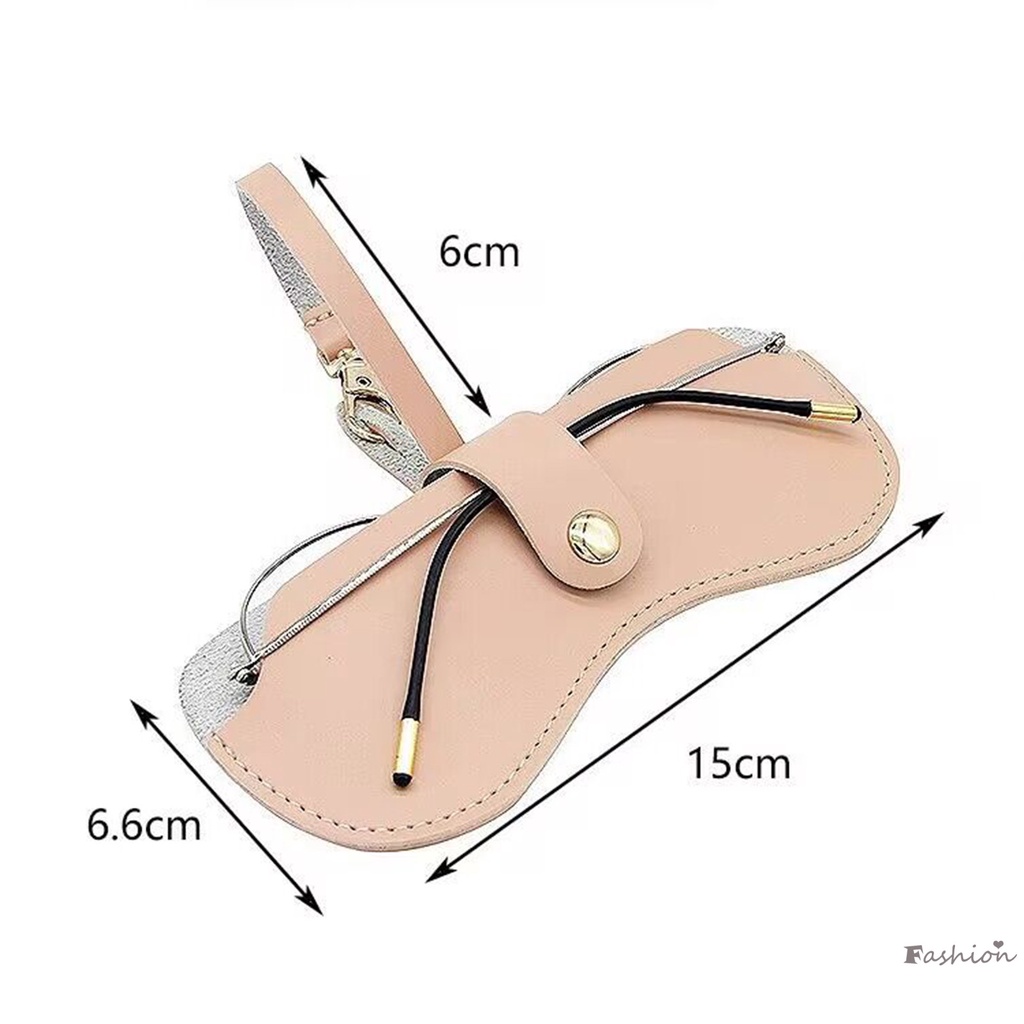 Túi Đựng Mắt Kính Hình Vỏ Sò Mềm Có Dây Treo Giá Đỡ