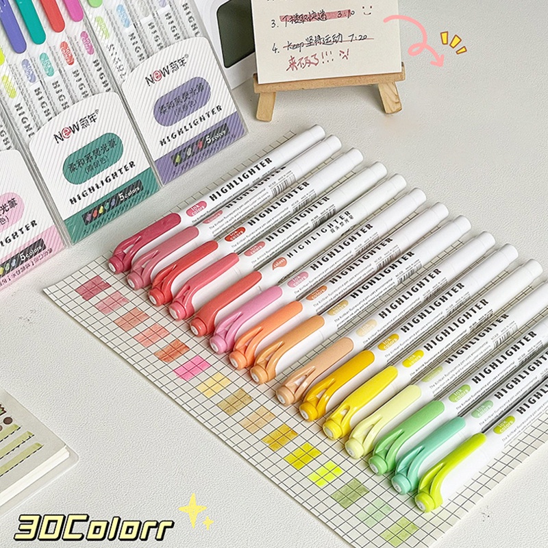 Set 30 Bút Đánh Dấu Hai Đầu Sáng Tạo Nhiều Màu Sắc Dành Cho Học Sinh DIY