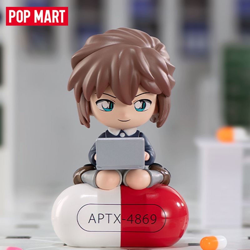 Gô chính hãng popmart thám tử lừng danh conan nhân vật cổ điển hộp mù hình búp bê món quà trang trí