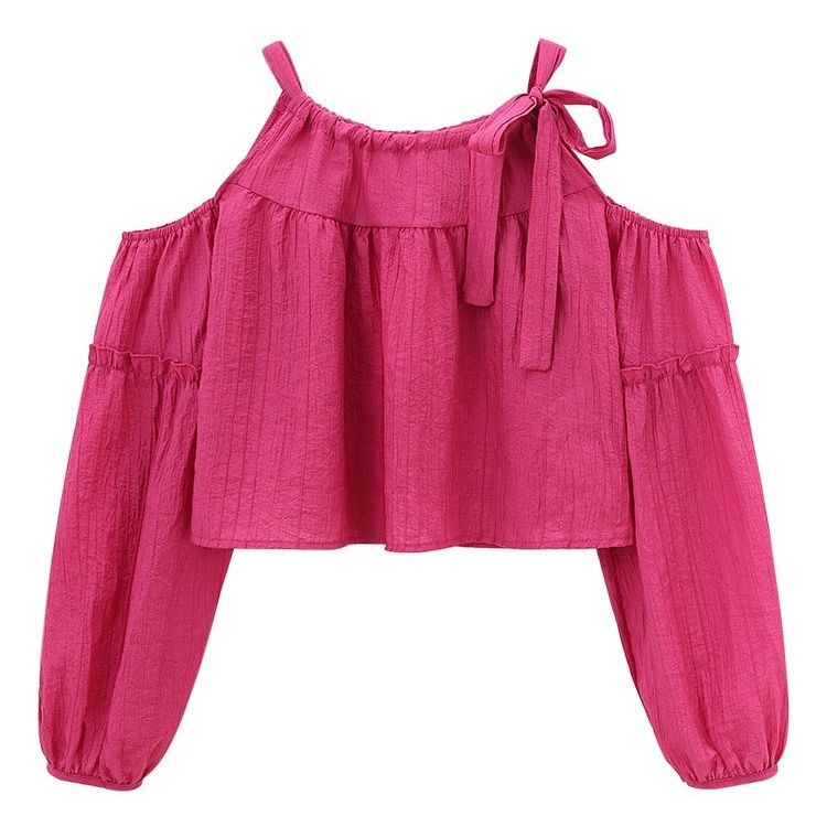 Áo Kiểu Trễ Vai Dáng Rộng Thời Trang Mùa Hè Cho Nữ