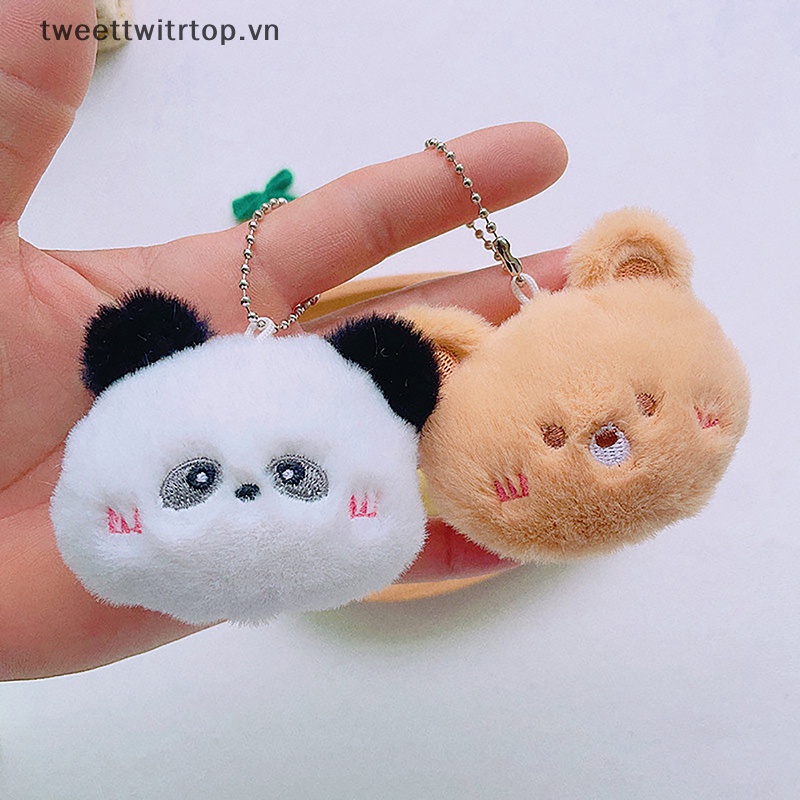 Trtop Móc Khóa Hình Thú Nhồi Bông Mềm Mại Đáng Yêu