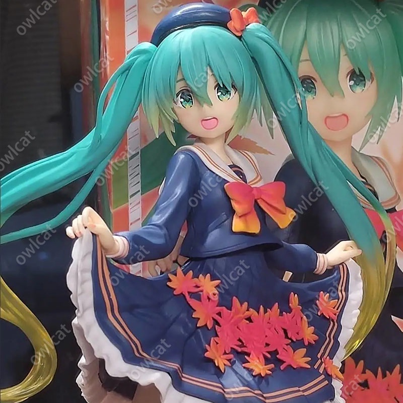Mô Hình Nhân Vật VOCALOID Miku  18cm Hatsune Miku Virtual Idol Maple Leaf Season Series Fall PVC Figure TAiTO Piapro Packed in Box Model