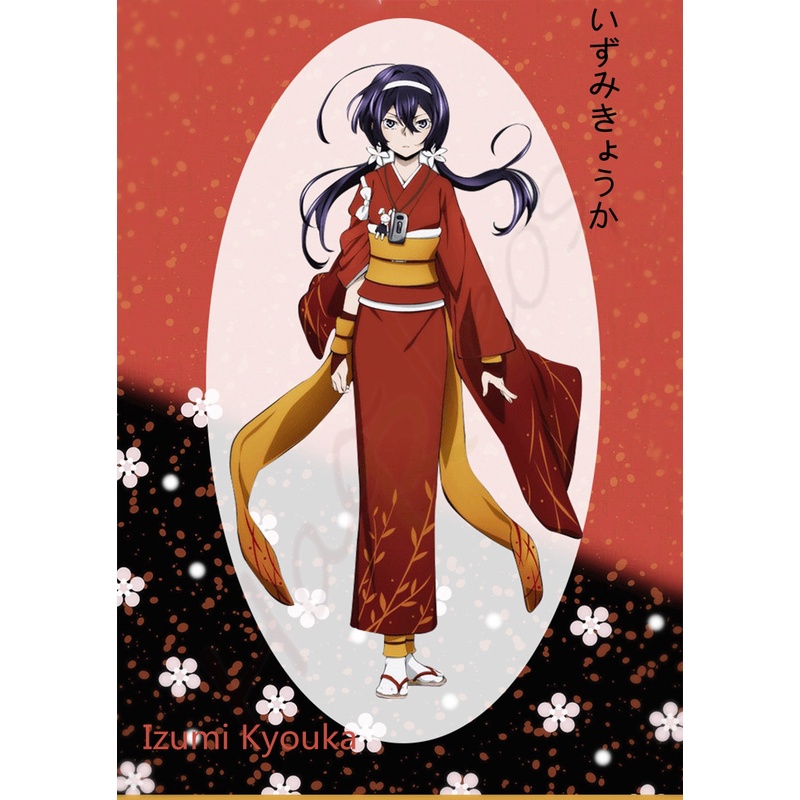 Anime bungo stray dogs lzumi kyouka yaksha shirayuki cosplay trang phục phụ nữ người lớn yukata kimono geta bộ tóc giả halloween party set