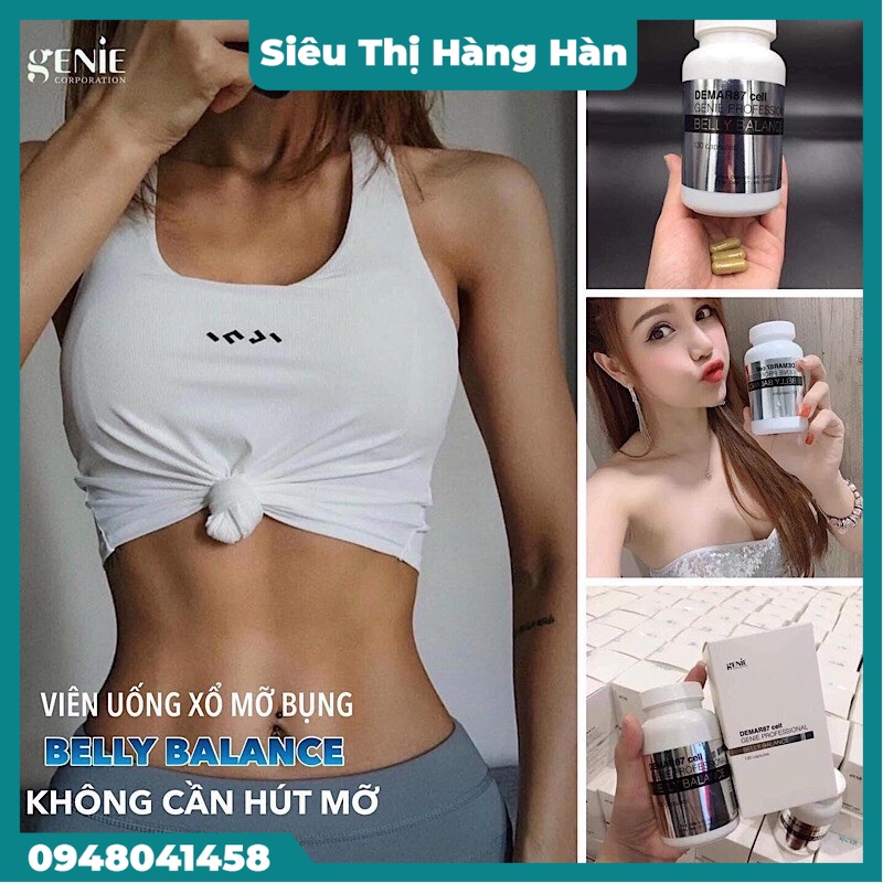 Viên Uống Giảm Mỡ Bụng Belly Balance Genie 130 Viên Hàn Quốc. .