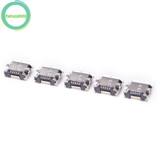 Pairhj 10 cái micro usb 5pin loại b đầu nối nữ cho đầu nối ổ cắm sạc 5 chân bán nóng vn