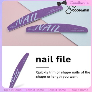 Goodlaminxx professional nail file double-sided wood material quick easy to clean nail file