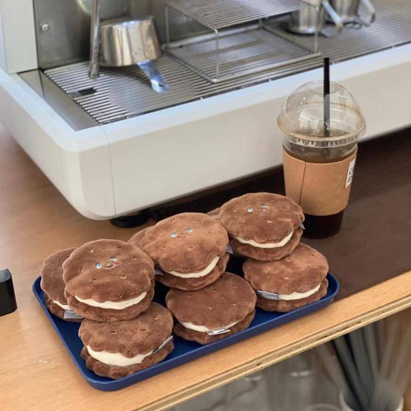 Đồ chơi cho chó squeaker trà chiều cà phê bánh mì kẹp tiếng chó mèo đồ chơi mèo đồ chơi nhai xương gà