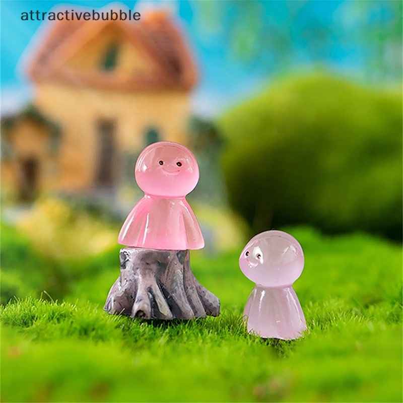Atvn 2/5 cái trang trí búp bê ánh nắng mặt trời phát sáng mini màu phim hoạt hình búp bê vi cảnh trang trí nhà búp bê đồ chơi thu nhỏ martijn