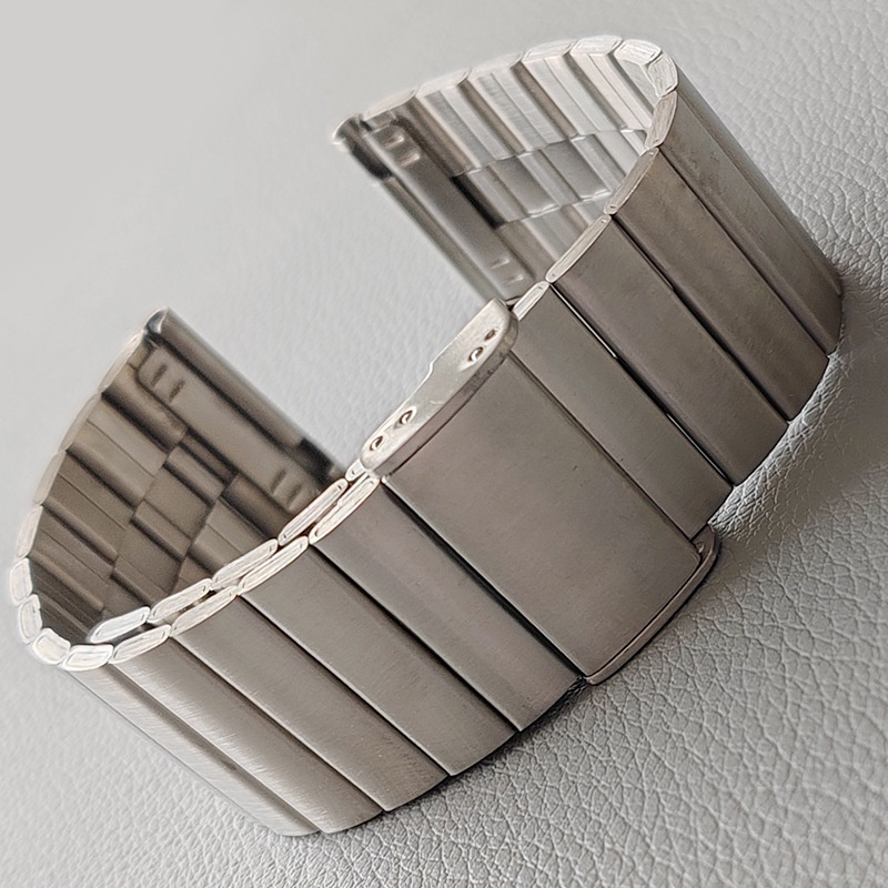 Dây đeo đồng hồ bằng thép không gỉ giá thấp vòng tay phát hành nhanh 20mm 22mm dây đeo đồng hồ kim loại một hạt với khóa gấp dây đeo tay thay thế đa năng