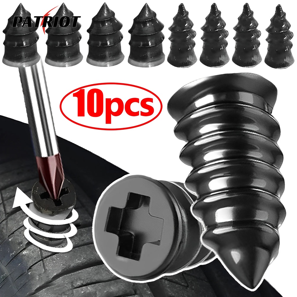 10 cái / hộp sửa chữa lốp chân không đinh xe phổ thông xe máy xe máy xe đạp sửa chữa thủng cao su dụng cụ làm móng phụ kiện