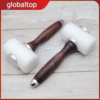 50mm nylon hammer wood handle professional diy sew leather tools non-slip