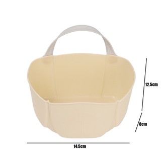 Multi-function hanging rack with hook kitchen onion ginger garlic storage basket / drill free bathroom wall-mounted storaging box