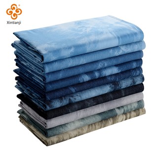 Quần Jean Mỏng Vải Buộc Nhuộm Giặt Vải Denim Mềm Handmade DIY Chất Liệu Cho Áo Sơ Mi Đầm Quần Áo Tốt Nghiệp Thiết Kế 140x50cm TJ20393