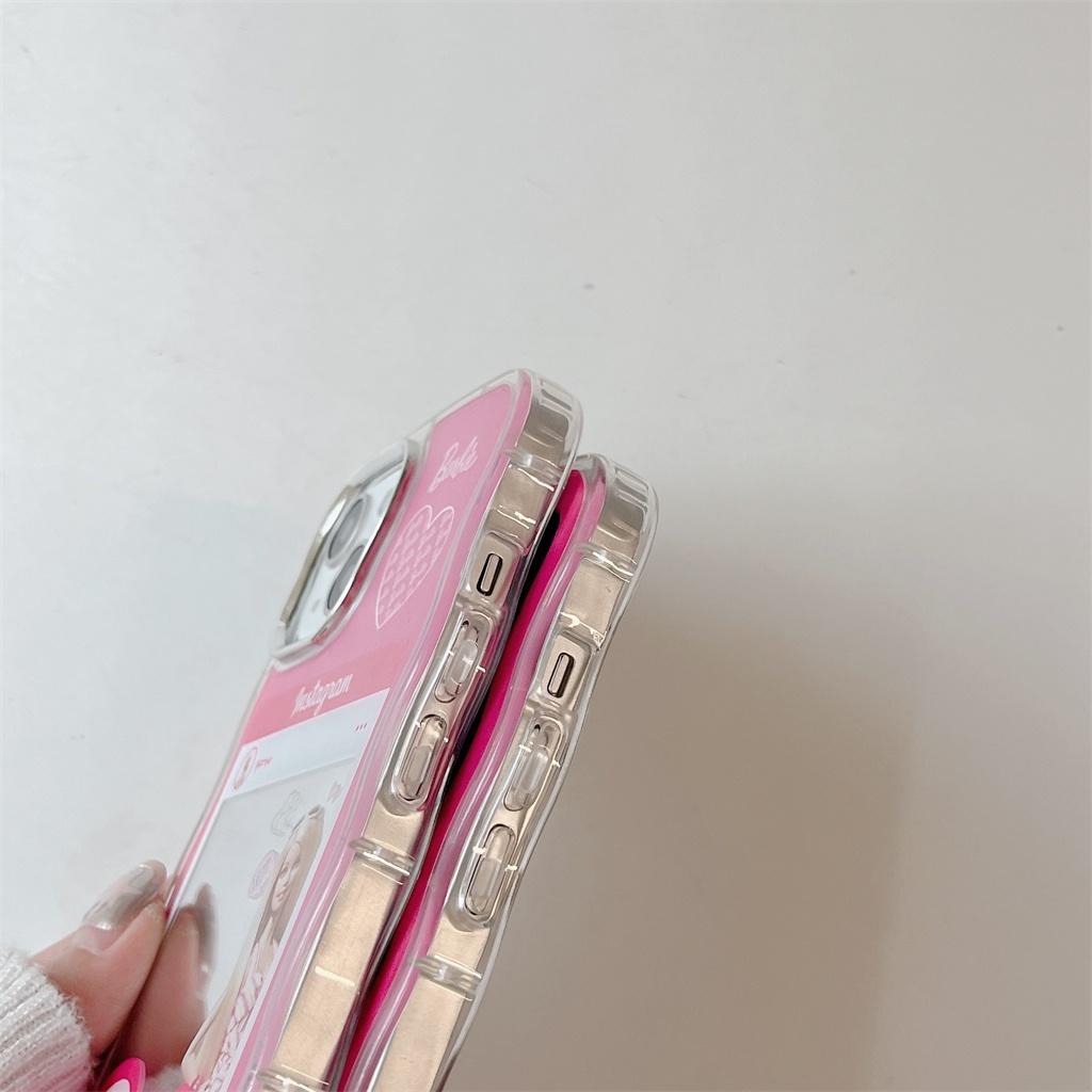 Barbie mirror wave border case iphone tương thích với iphone 11 11 11 pro max