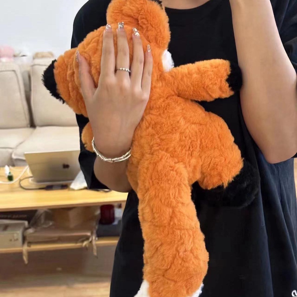 Panda ~Búp bê nhồi bông hình cáo nhỏ dễ thương, phong cách ins, búp bê cáo màu cam, búp bê gối siêu mềm, xinh xắn, búp bê ngủ dễ thương, quà sinh nhật 0172