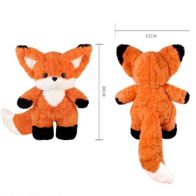 Panda ~Búp bê nhồi bông hình cáo nhỏ dễ thương, phong cách ins, búp bê cáo màu cam, búp bê gối siêu mềm, xinh xắn, búp bê ngủ dễ thương, quà sinh nhật 0172