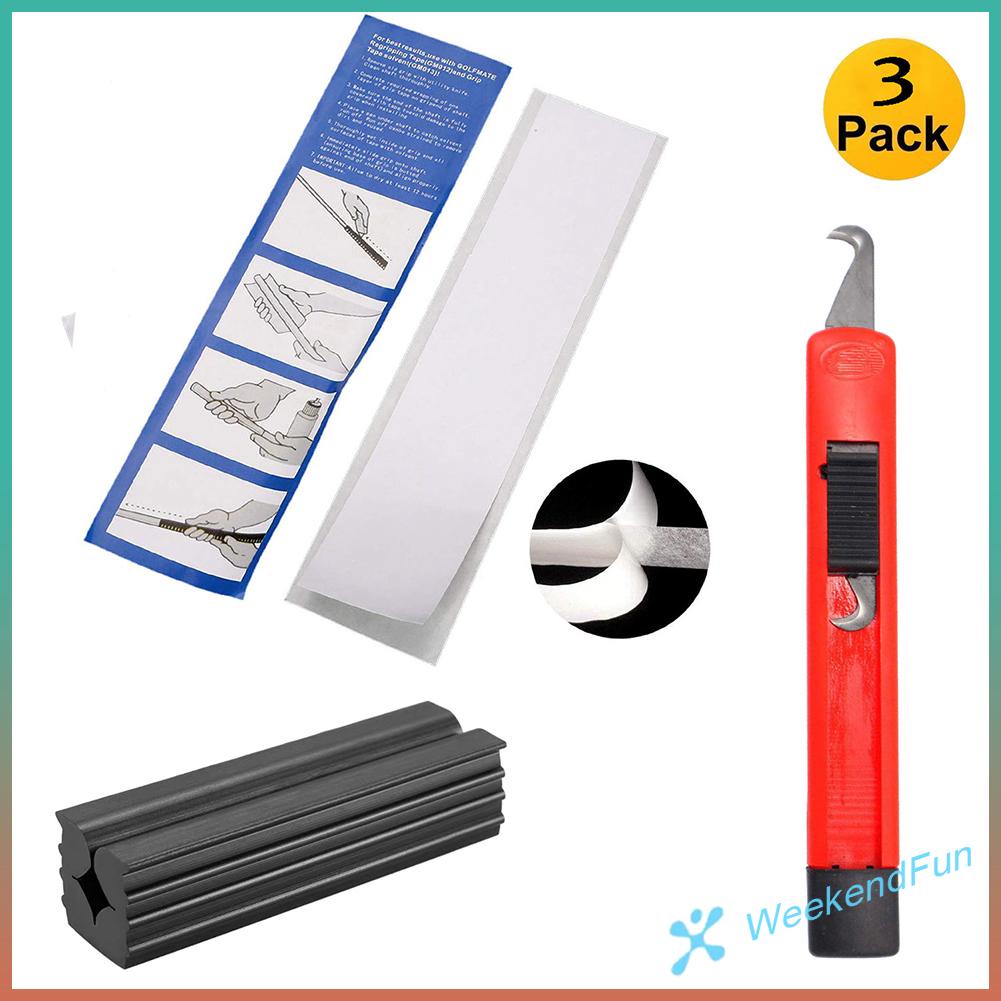 Th★ Golfs grip dismantling assembly set 13 golf grip tape strips golfs grip replacement tool kit cao su vise clamp for golf club regripping