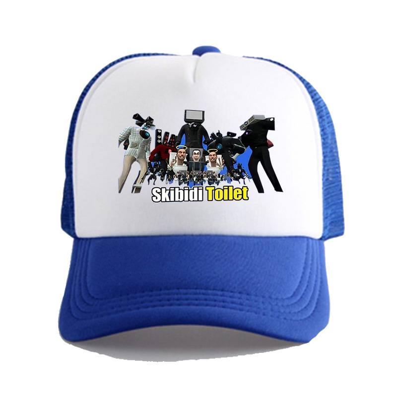 Ere1 skibidi toilet mũ cao điểm dễ thương mũ chống nắng thoáng khí mùa hè mũ bóng chày đa năng thể thao giải trí mũ lưới mũ chống nắng