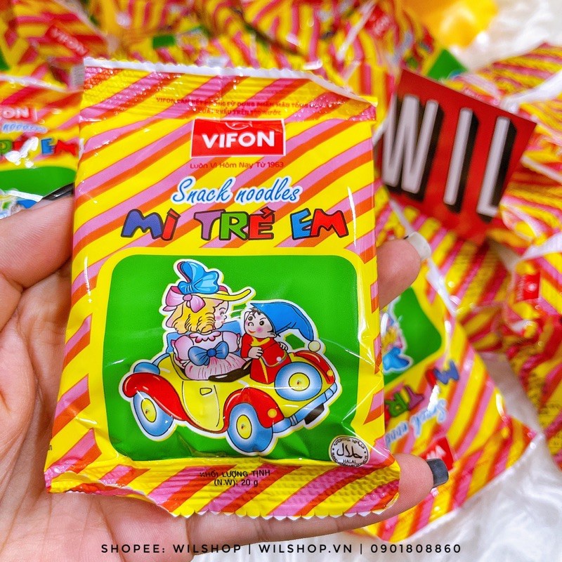 1 BỊCH - 50 GÓI MÌ TÔM TRẺ EM VIFON - MÓN ĂN VẶT TUỔI THƠ.