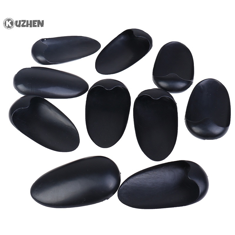Kuzhen 10 cặp che tai bằng nhựa màu đen salon làm tóc nhuộm tóc màu tắm nóng