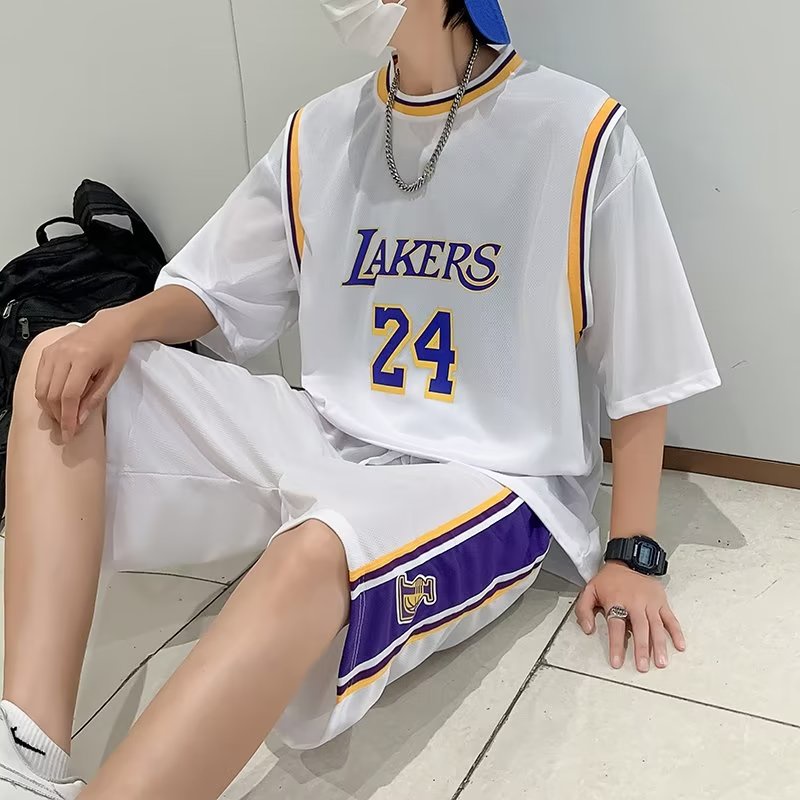 Bộ đồ thể thao YOUTANG gồm áo thun tay ngắn + quần short size 24 hợp thời trang trẻ trung cho nam