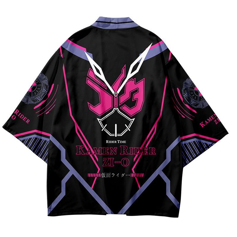 Kamen rider faiz build drive decade cosplay kimono áo khoác unisex thời trang 3d nhật bản haori năm điểm tay áo harajuku cổ điển lỏng yukata cardigan