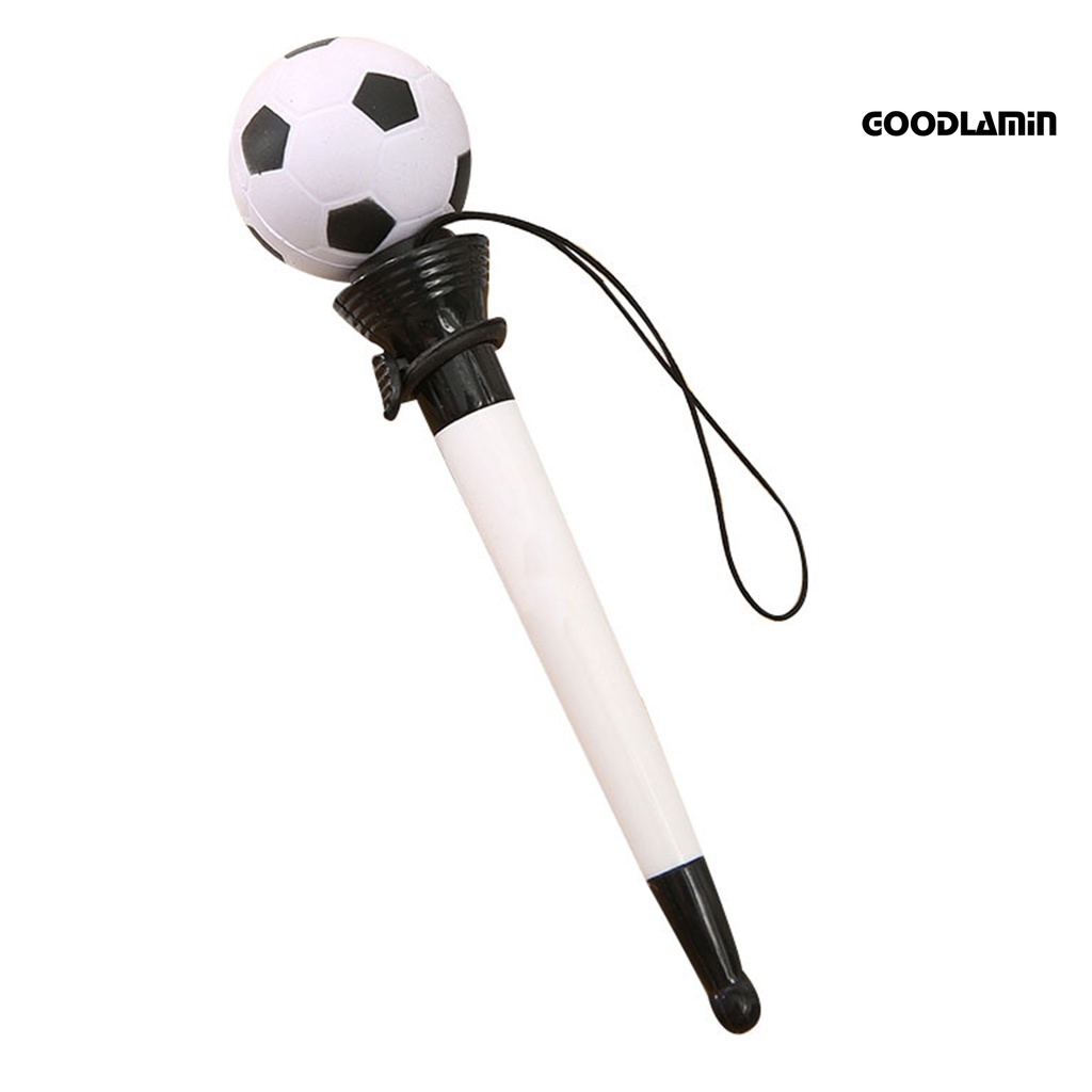Goodlawjcj bút bi sáng tạo bóng rổ bóng đá tennis hình dạng bóng chuyền giải nén bounce popup bút trung tính