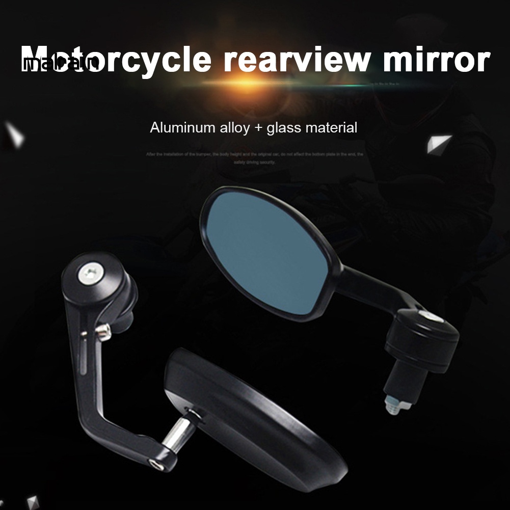 Set 2 Gương Chiếu Hậu 7 / 8 &quot;Gắn Tay Lái Xe Mô Tô Honda Yamaha