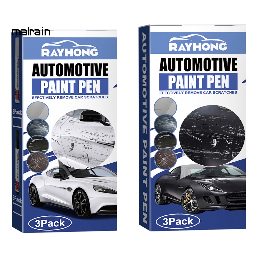 Bộ 3 Cây Bút Vẽ Trang Trí Xe Hơi Chống Trầy Xước Tiện Dụng DIY