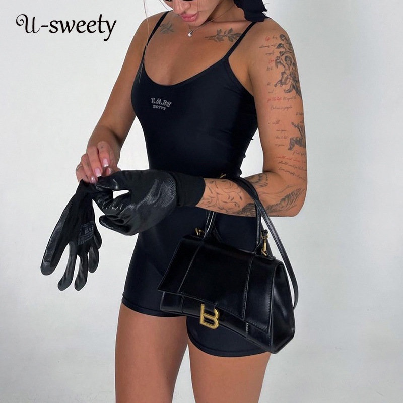 Bộ Áo Liền Quần Hai Dây Dáng Ôm Màu Trơn Thời Trang 2023 Dành Cho Bạn Nữ | BigBuy360 - bigbuy360.vn