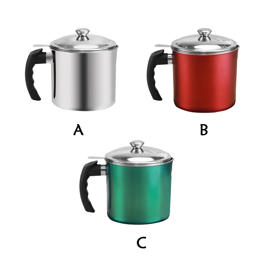 Bình Lọc Dầu Bằng Thép Không Gỉ Thiết Kế Tay Cầm Nhiều Màu Sắc Tiện Dụng Cho Nhà Bếp