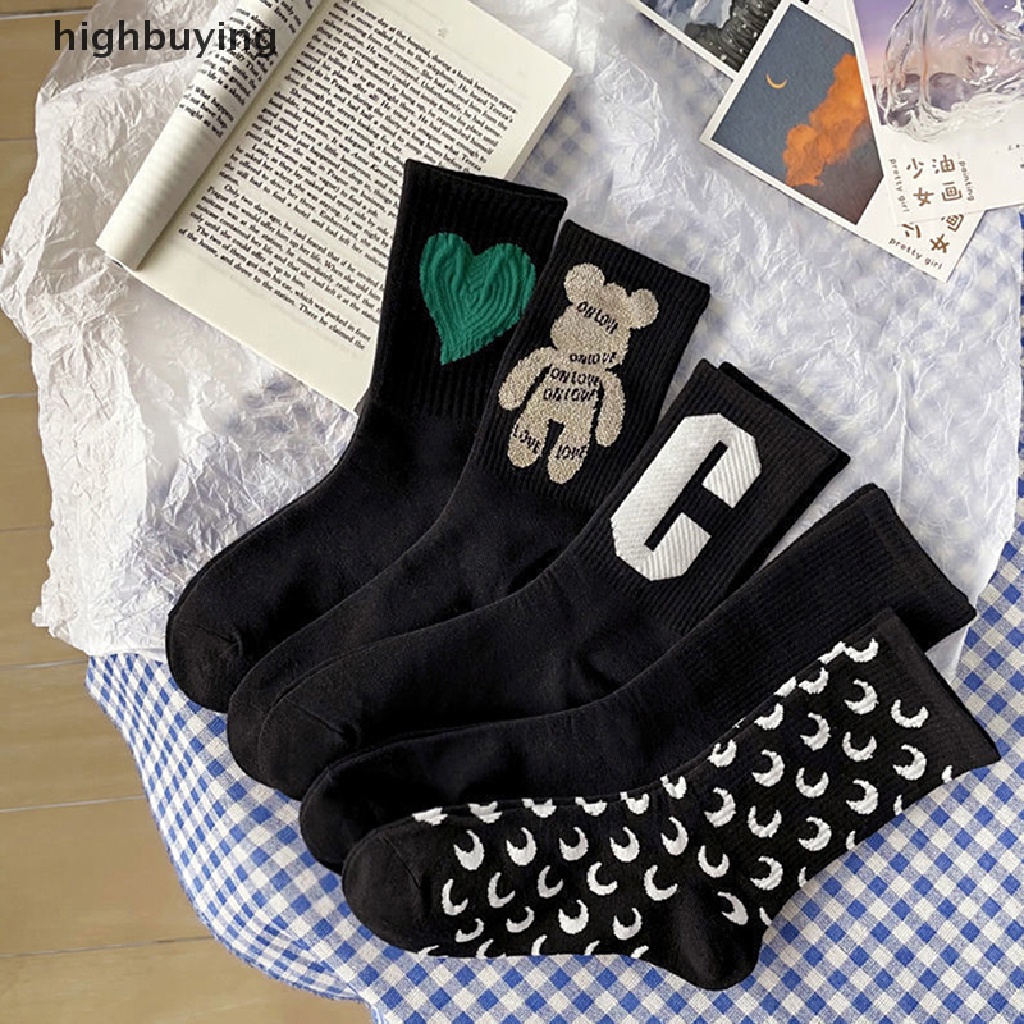 Vớ Dài Trung Bình Thoáng Khí Phong Cách Harajuku Nhật Bản Dễ Thương Cho Nữ