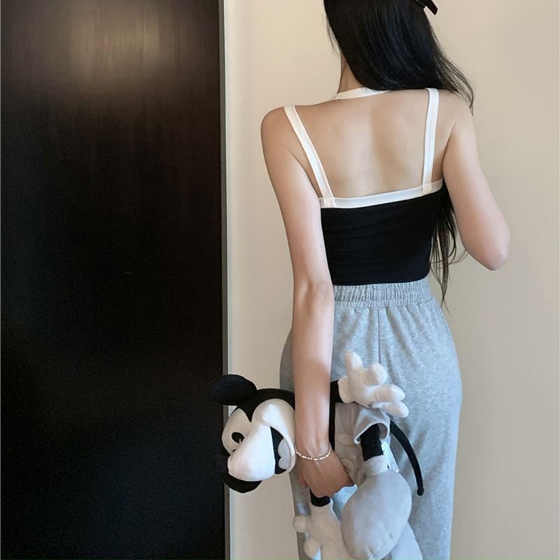 Áo Hai Dây Mùa Hè Ôm Dáng Hở Vai Gợi Cảm Cho Nữ