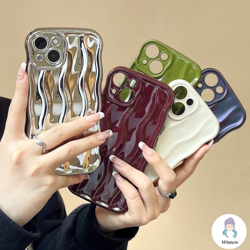 Ốp Điện Thoại TPU Mềm Họa Tiết Lá Thiếc 3D Lấp Lánh Chống Sốc Cho IPhone 14 13 12 11 Pro Max 14 Pro Max