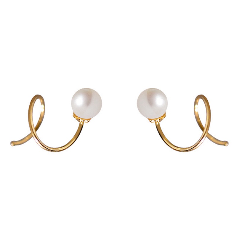 Bông Tai Mạ Bạc 925 Đính Ngọc Trai Nhân Tạo Thời Trang Mùa Xuân Cho Nữ