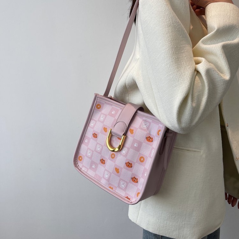 Túi Đeo Vai Hình Vuông Cỡ Nhỏ Màu Kẹo Ngọt Phong Cách Phương Tây Thời Trang Cho Nữ