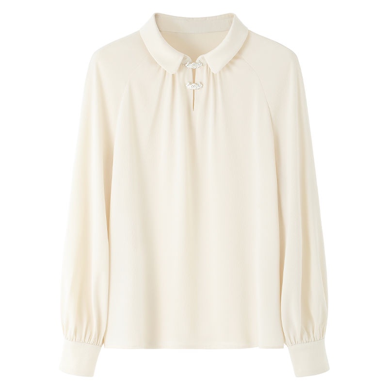 Áo Sơ Mi Tay Dài Cài Nút Phong Cách Retro Thiết Kế Mới Ngọt Ngào Cho Nữ