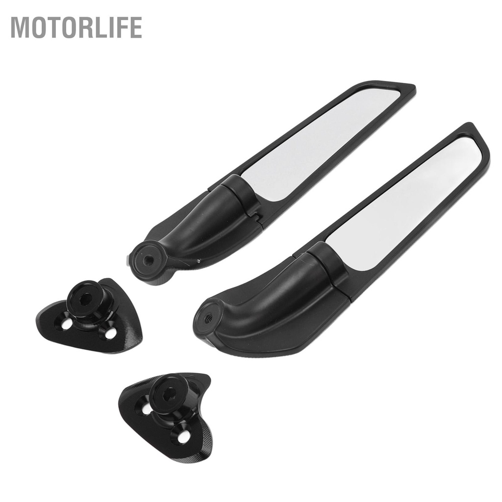 Motorlife 2 Gương Xe Máy Cánh Gió Hợp Kim Nhôm Chiếu Hậu Thay Thế Cho YZF‑R1 2015‑2019