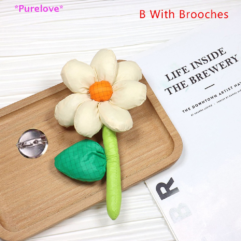 1 Huy Hiệu Hoa Hướng Dương 3D Trang Trí Quần Áo DIY Mới