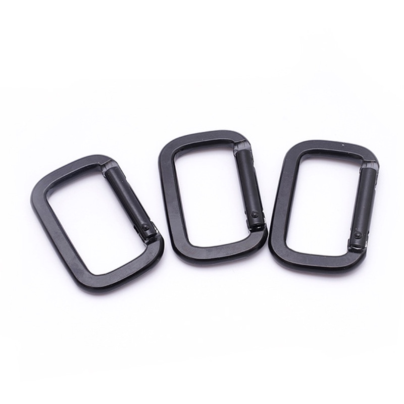 Móc Khóa Đa Năng Hình Vuông Màu Đen Dùng Cho Ba Lô