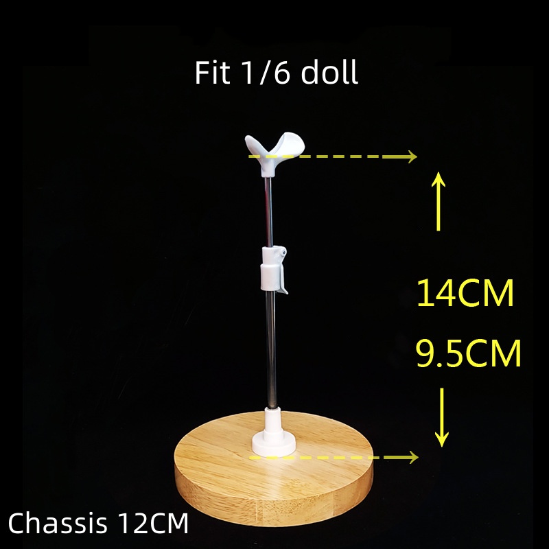 Giá Đỡ Trưng Bày Búp Bê BJD 1 / 8 1 / 6 1 / 4 1 / 3 Bằng Gỗ Và Kim Loại
