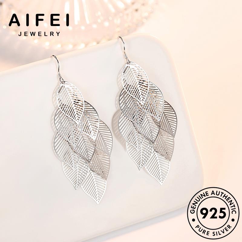 AIFEI JEWELRY fengye xỏ su thật tai quốc điệu bông vành hàn kiện tròn nguyên khuyên 925 sức bản trang phụ bạc tua thời nữ Thời sành E460