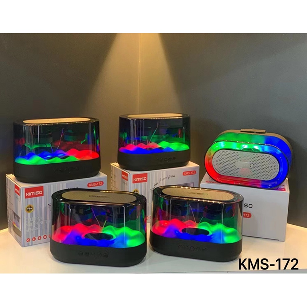 Loa Bluetooth KIMISO KMS 172 Hỗ Trợ Đèn LED Nháy Theo Điệu Nhạc, Âm Thanh Nghe Hay + Bảo Hành 12 Tháng.