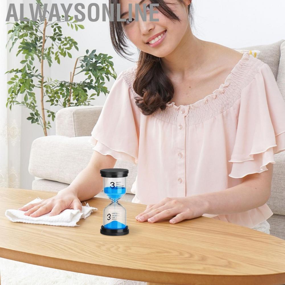 Alwaysonline [Ande Online] Warehouse full inspection  delivery wrapped with several layers of bubbles (one set order notes: 1 white 3 blue 5 green 10 purple 15 orange 30 red) hourglass timer - packaging size 13