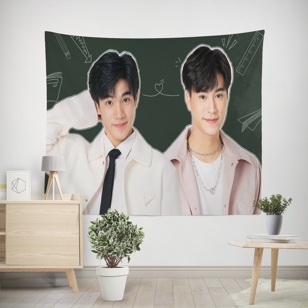 Thảm Treo Tường Trang Trí Phòng Ngủ / Ký Túc Xá Bằng Polyester GeminiFourth Kèm Kẹp