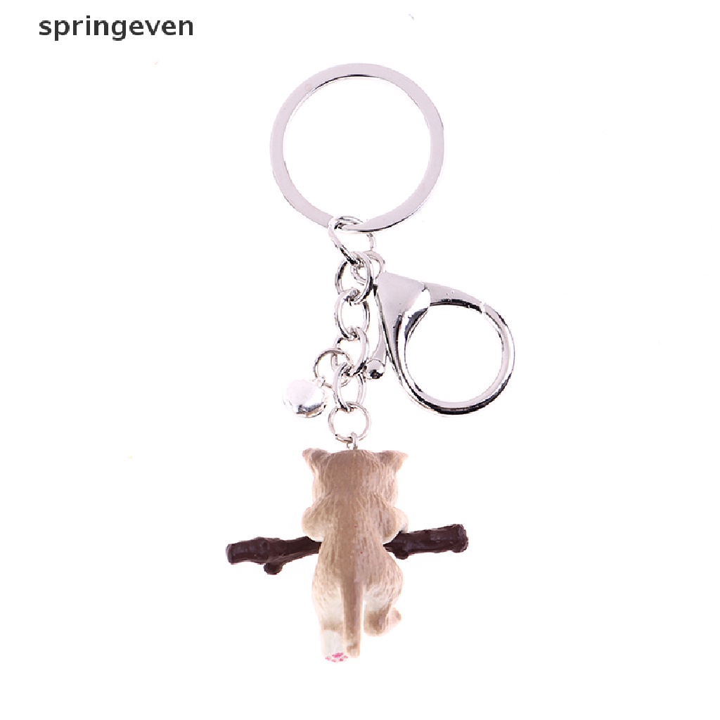 Móc Khóa Hình Mèo Dễ Thương Kèm Nhánh Cây