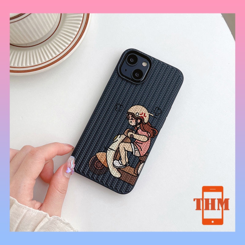 Ốp lưng iphone Dễ thương chạy như bay, nam nữ dệt kim, di động, cặp đôi, phim hoạt hình, vỏ mềm silicon Cho Iphone 6 / 6S / 6splus / se / 7 / 7plus / 8 / 8plus / X / xs / xsmax / 11 / 12 / 13 / 14 / Plus / Pro / Pro Max-609